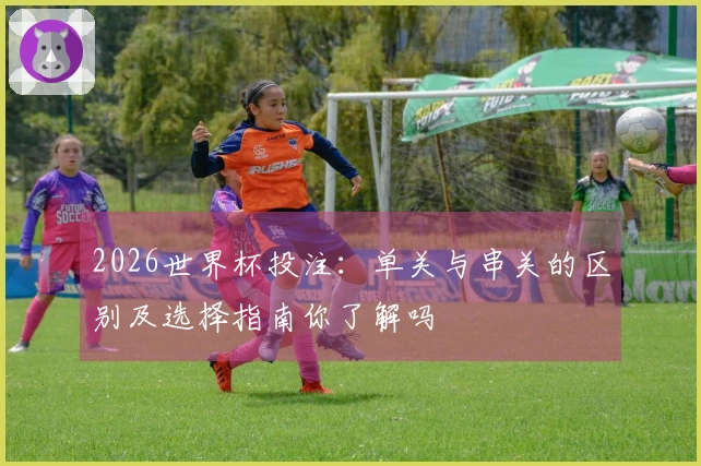 2026世界杯投注：单关与串关的区别及选择指南你了解吗